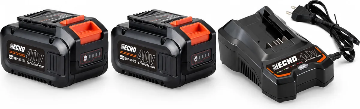 Pack 2 baterías ECHO Garden+ 40 V 4 Ah LBP-36-150 + cargador LC-3604 — foto principal