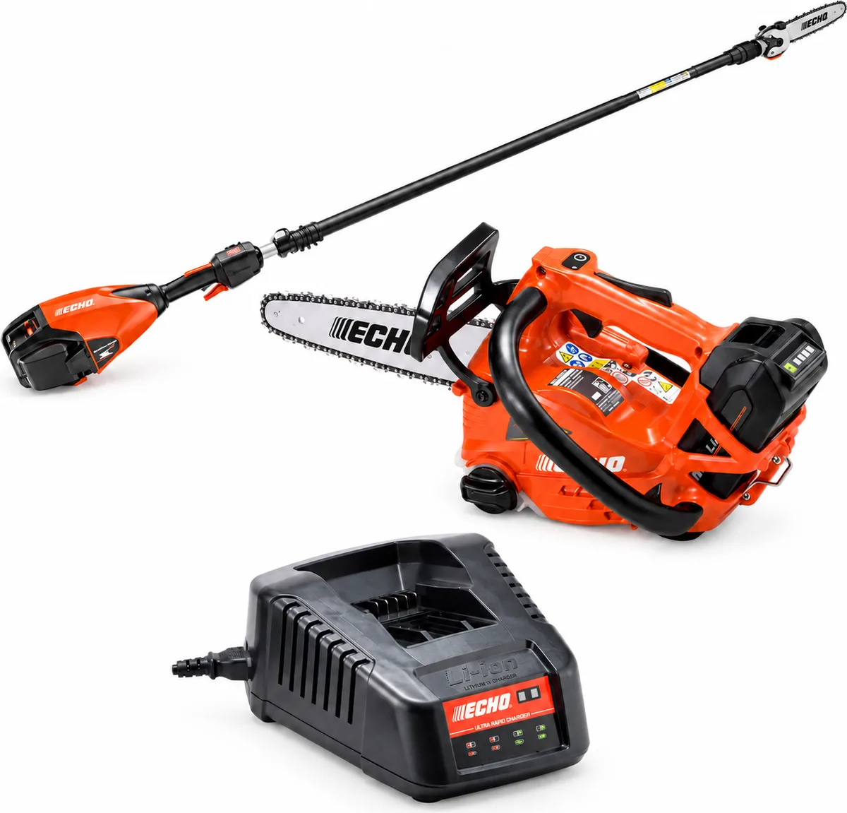 Pack poda profesional ECHO DCS-2500T PRO 25 cm + DPPT-2600LW PRO + batería 56 V + cargador ultrarrápido — foto principal