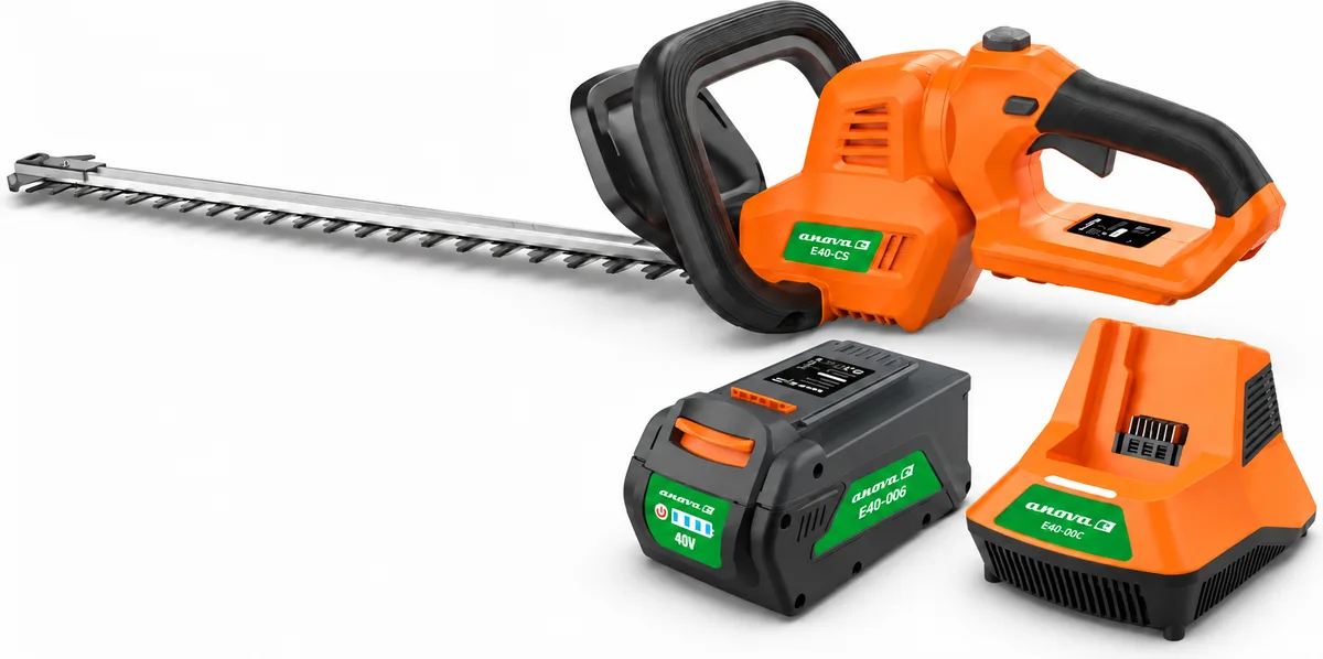 Cortasetos a batería Anova E+ 40 V 545 mm con batería 4 Ah y cargador — foto principal