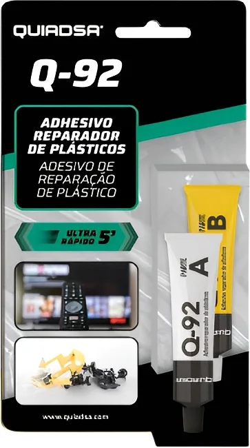 Adhesivo Reparador Plasticos Quiadsa Q-Plastic 24 ml — foto principal