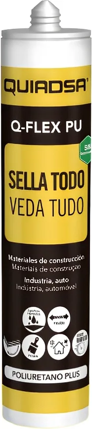 Cartucho Sellador Q-Flex PU Quiadsa Negro 290 ml — foto principal
