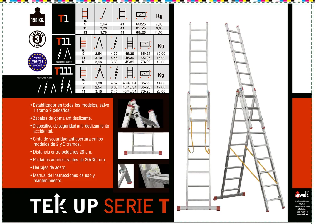 Escaleras transformables Svelt de 2 tramos: 9 y 11 peldaños — foto principal