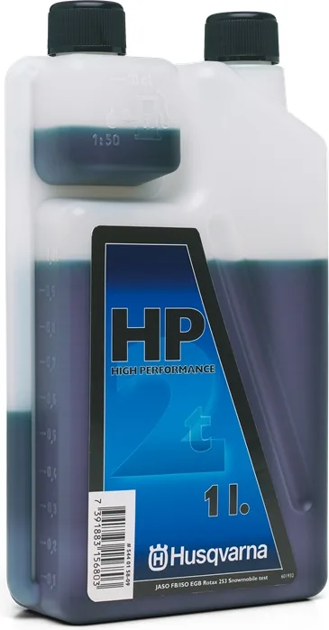 Aceite Husqvarna HP 2 tiempos · 1 litro o caja de 12 botellas — foto principal