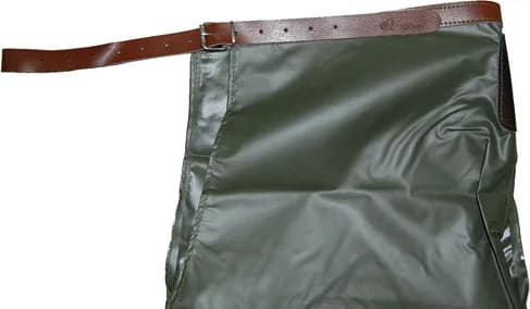 Pernera Caza Lona Impermeable 90cm Cinto Cuero — foto principal