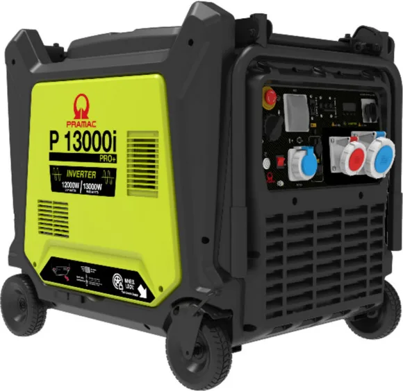 Generador inverter Pramac P13000i · 13 kW · 230/400 V · arranque eléctrico — foto principal