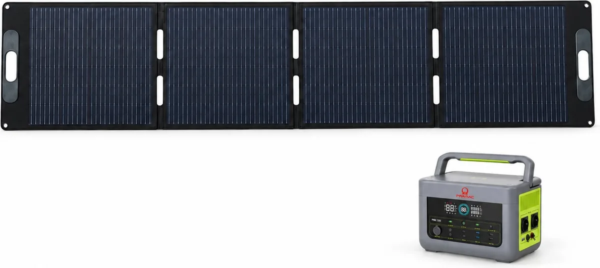 Pack estación de energía Pramac PWB1200 + panel solar portátil 200 W — foto principal