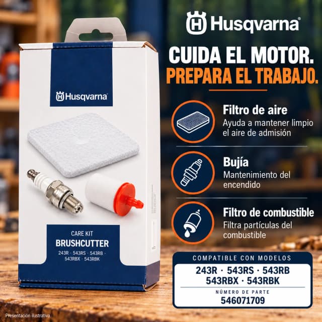 Kit mantenimiento Husqvarna 546071709 para desbrozadoras 243R / 543RS / 543RB / 543RBX / 543RBK — foto 3