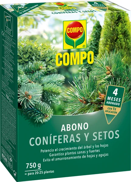 Abono Coniferas y Setos Compo 750 gr