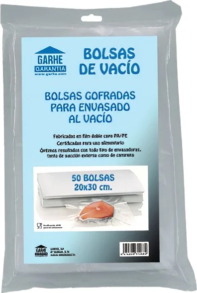 Paquete 50 Bolsas Gofrada Envasado Al Vacio 20x30 cm