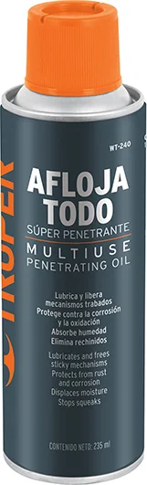 Aceite Lubricante Aflojatodo Truper 235 ml