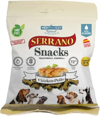 Snack Serrano Perros Pollo Bolsa 85 gr