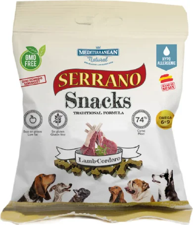 Snack Serrano Perros Cordero Bolsa 85 gr