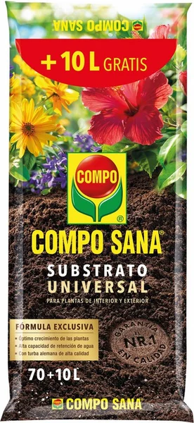 Sustrato Compo Sana 70 + 10 Litros