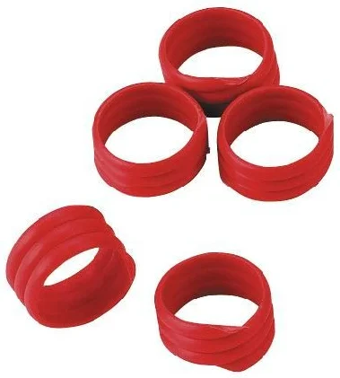 Marca Espiral Gallinas Roja 16mm  20uds