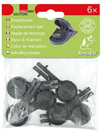 Supercat Cebo Recambio Trampa Ratones 6 ud