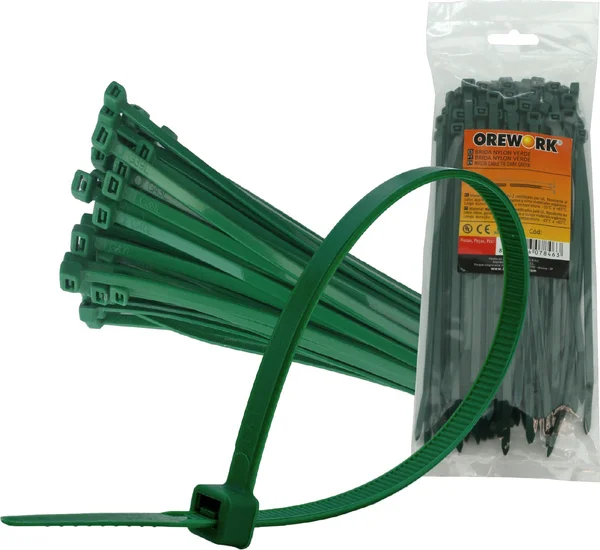 Brida Nylon Orework Verde 4,6 x 280mm 100u
