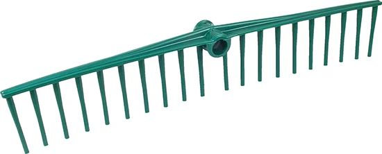 Rastrillo Plastico Verde 20 Puas Rectas