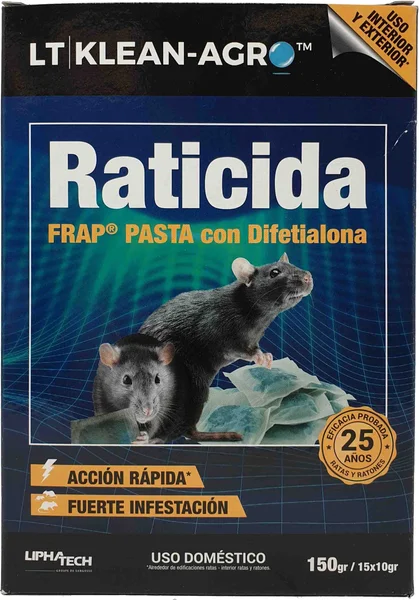 Raticida Klean Agro Pasta Fresca 150 gr
