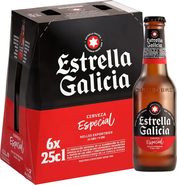 Estrella Galicia Botella 25 Cl Pack 6 unidades