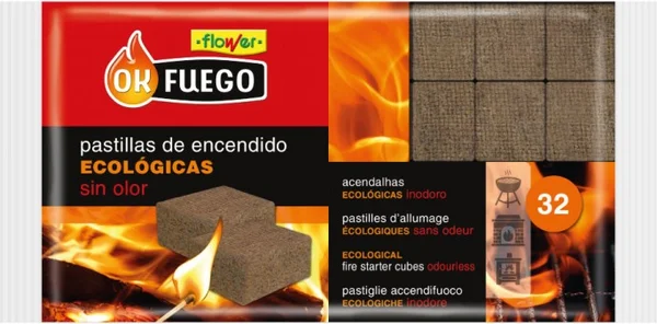 Caja de 24+8 Pastillas de Encendido Ok Fuego Ecologica