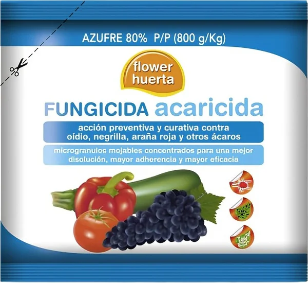 Fungicida Acaricida Azufre 80% 50gr