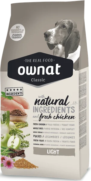Pienso Perros Ownat Classic Light 20 kg