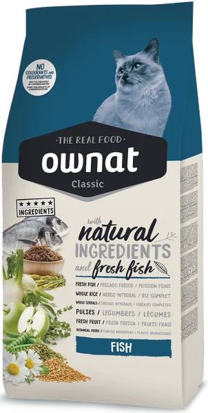 Pienso Gatos Ownat Classic Pescado 4 kg