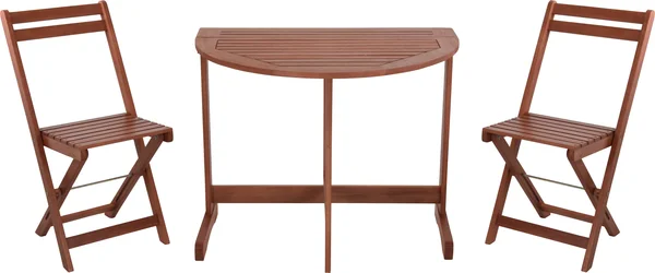 Conjunto Terraza Balcon Mesa Pared con Sillas Madera Oferta