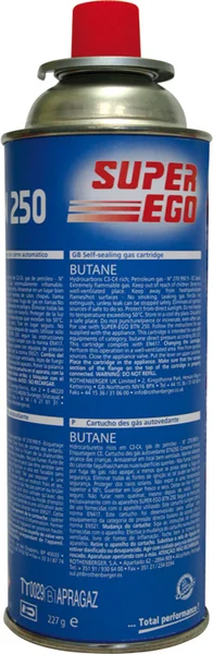 Cartucho a Gas 227 gr Super Ego C230