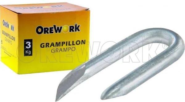 Grampillon Galvanizado 19x35 Orework Paquete 3 kg