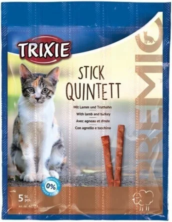 Snack Premio Quadro-Sticks Cordero-Pavo, 5×5 Gr