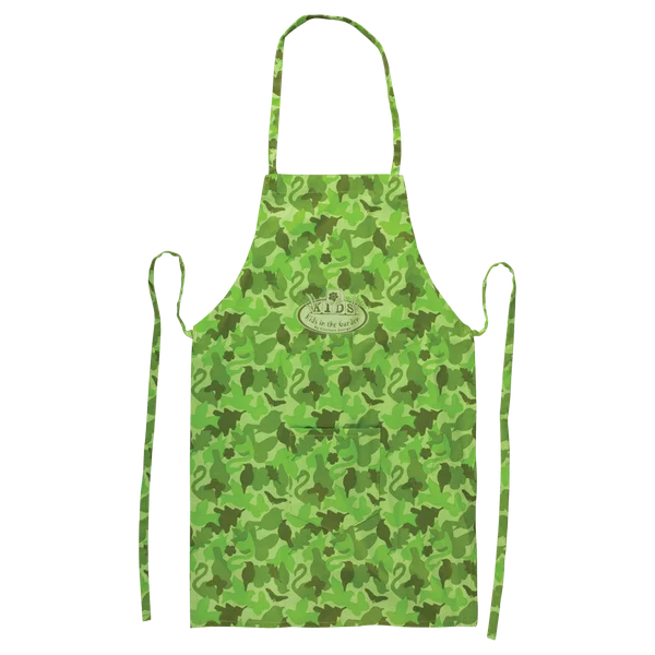 Delantal Infantil Estampado Camuflaje para el Jardin