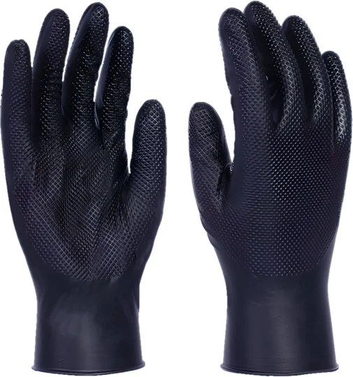 Guantes Nitrilo Negro Unigrip T10 50 Uds