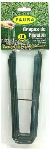 Grapa Metalica Cesped Artificial 170x35x3 mm 10 Unidades