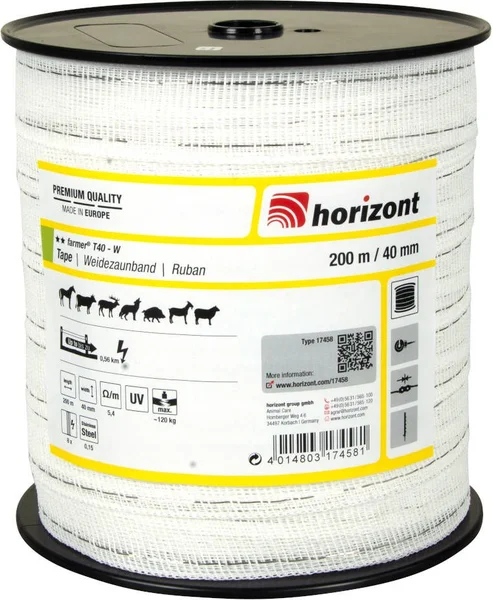 Cinta Conductora Pastor Electrico Horizont Farmer 40 mm