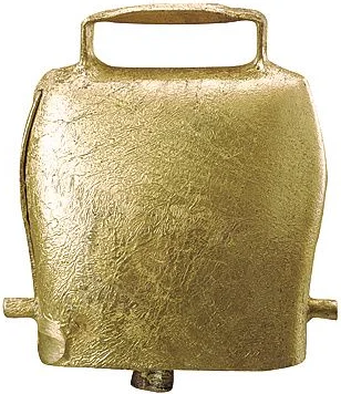 Cencerro Campana Acero color Bronce 10 cm