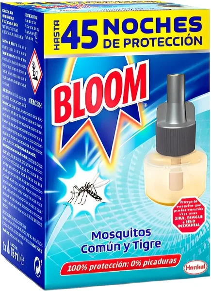 Bloom Insecticida Electrico Antimosquitos Recambio 45 Noches