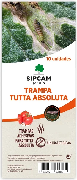 Trampa Adhesiva Tuta Absoluta Tomate 10 Unidades