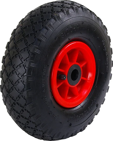 Rueda Carretilla Neumatica Rodamientos 260 Nylon