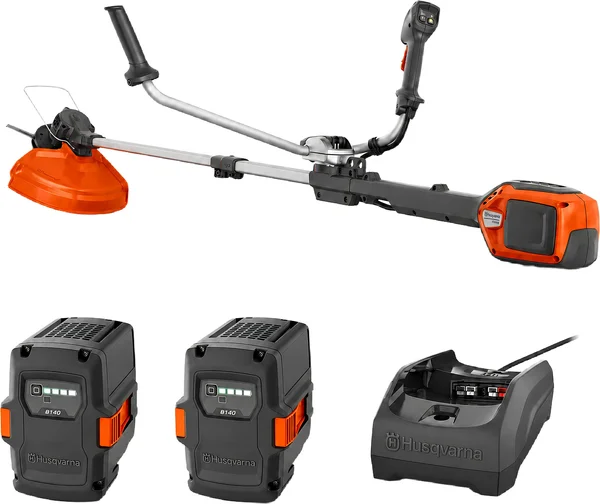 Kit desbrozadora Husqvarna 220iR + 2 baterías 40-B140 4 Ah y cargador 40-C80