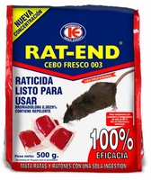 Raticida Cebo Fresco Rat-end 500gr