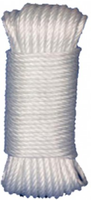 Cuerda Polietileno / Cord�n Revestido Pvc 4mm 25 Metro Blanco