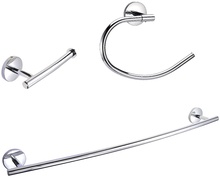 Jgo. 3 Acces.baño Cromados Basic Habitex Jgo. 3 Acces.baño Cromados Basic Habitex