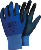 Guante Seguridad Ultraligero Poliuretano Azul Talla 8