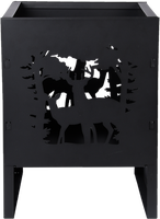 Brasero Fuego Ciervo Cuadrada