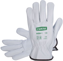 Guante Piel Flor Vacuno Blanco Talla 9 Work 1