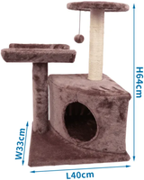 Arbol Rascador Marron para Gatos