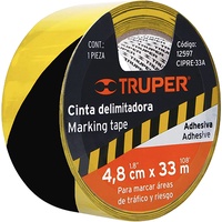 Cinta Delimitadora Amarilla / Negra 33 Mt Truper