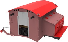 Gallinero fijo Red Roof grande 75x120 L