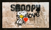 Felpudo Goma Peanuts Grafiti Love 40x68